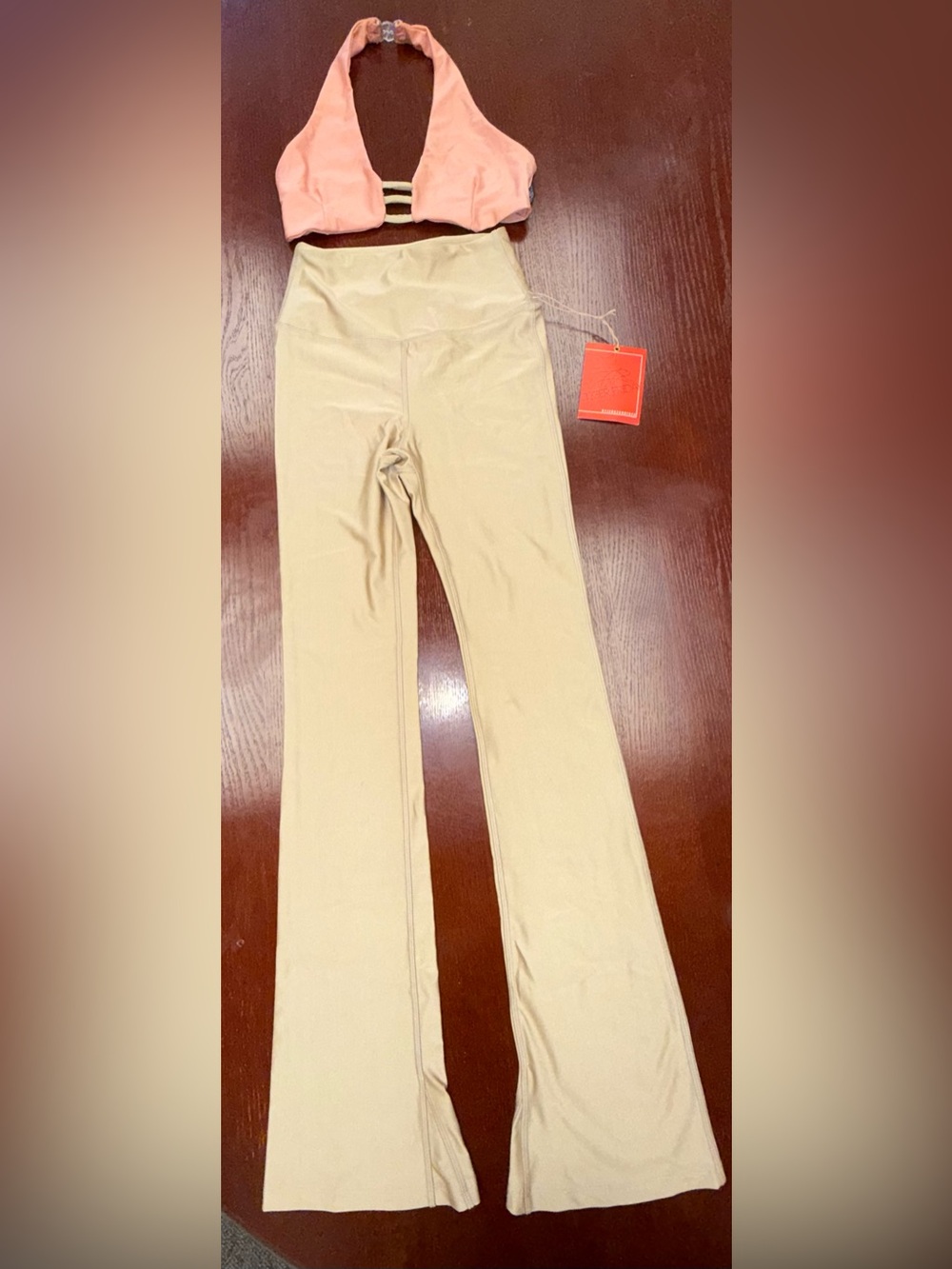 Tiger Friday NWT! Dance Set Rose/Gold Top Size Adult Medium/Bottoms Adult Large